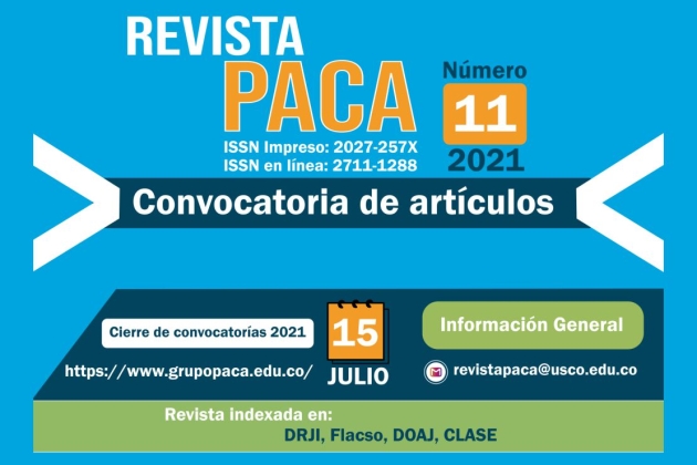 Convocatoria de Artículos Revista PACA 11-2021